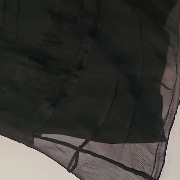 Max Studio SILK Special Edition Layered Decorative Stitched White Hem Skirt S - Picture 5 of 14